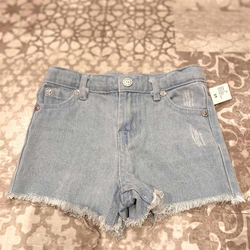 7 for all mankind denim cutoff shorts size 3T